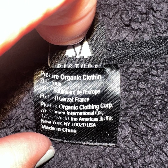Picture Women's Izimo Fleece Jacket Black Organic Clothing Size Large - Picture 5 of 13
